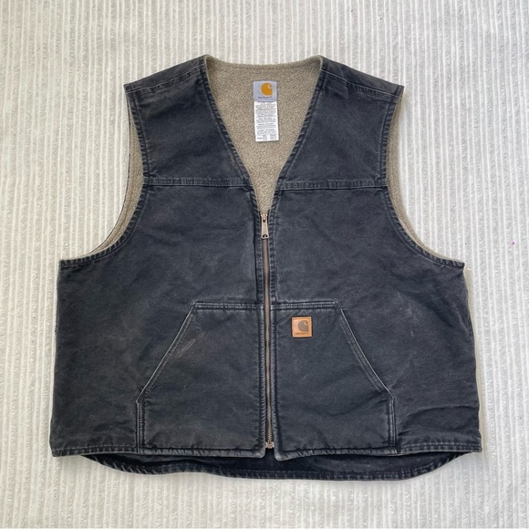 Carharrt V26 Sherpa Lined Duck Canvas Insulated Vest - Picture 1 of 6